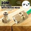 Dynamic Power Garden Water Hose Retractable Rewind Reel Wall Mounted – 20M + Brass Gun