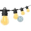 Sansai Festoon String Lights LED Waterproof Outdoor Christmas Party – 30 Bulbs 32M