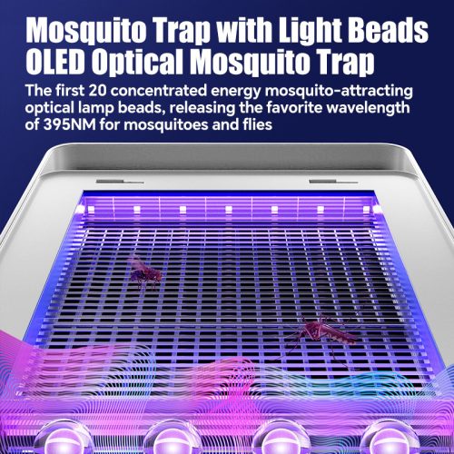 Electric Insect Killer Mosquito Pest Fly Bug Zapper Catcher Trap Lamp for Home or Outdoor Portable Camping,2000 mAh Rechargeable