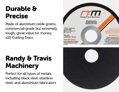 125mm 5″ Cutting Disc Wheel for Angle Grinder – 25
