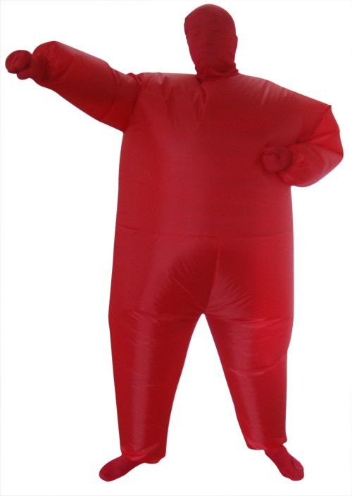 Red Alert Inflatable Costume Fancy Dress Suit Fan Operated