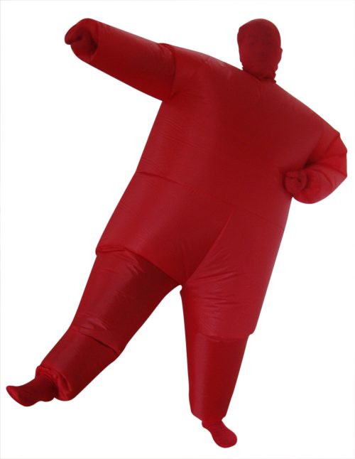 Red Alert Inflatable Costume Fancy Dress Suit Fan Operated
