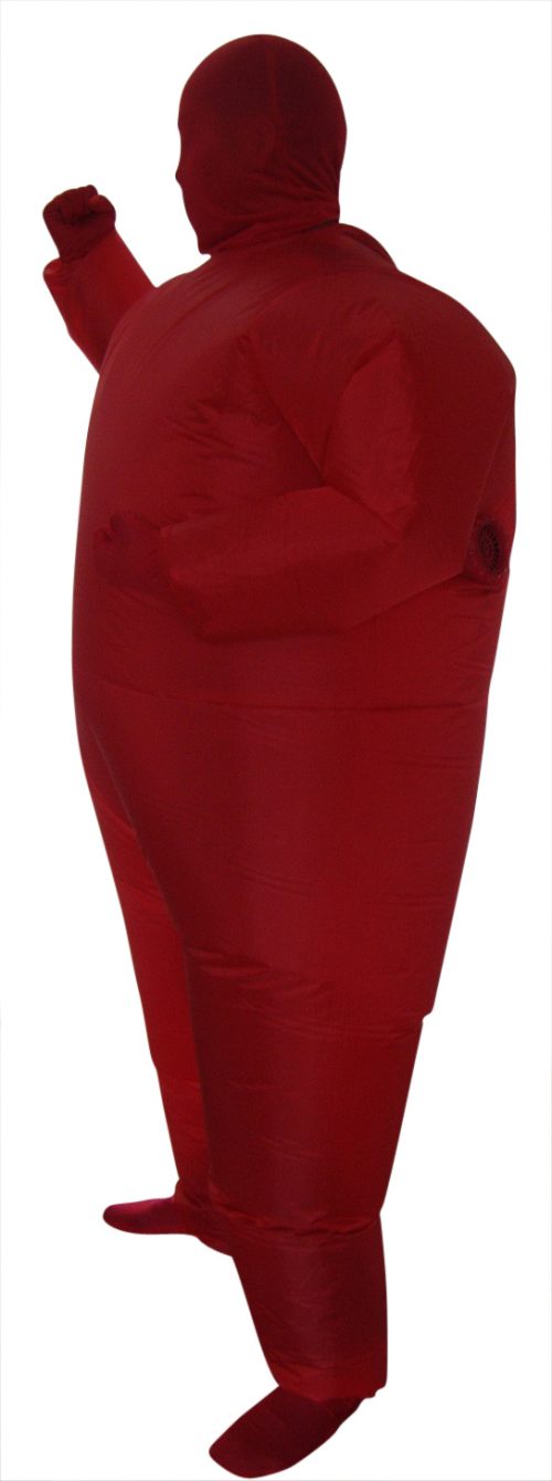 Red Alert Inflatable Costume Fancy Dress Suit Fan Operated