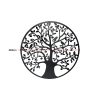 Black Tree of Life Wall Art Hanging Metal Iron Sculpture Garden – 60 cm