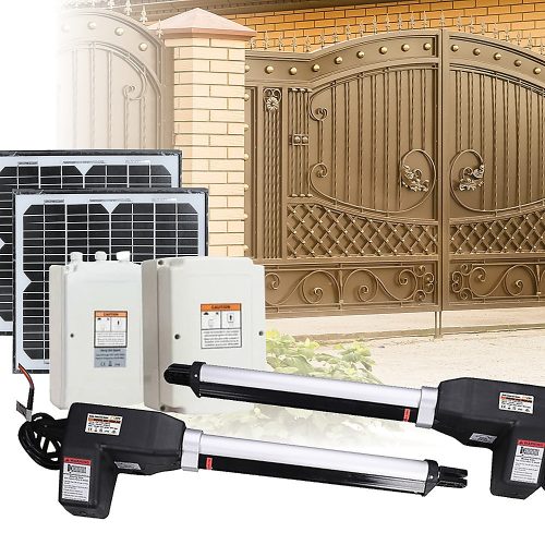 1000KG Solar Double Swing Auto Motor Remote Gate Opener