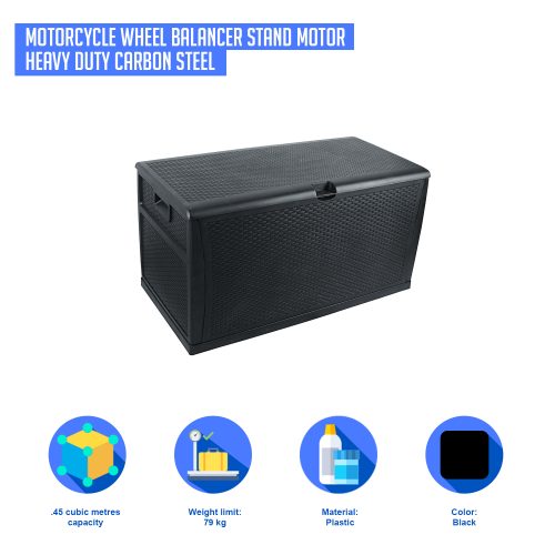 Patio Deck Box Outdoor Storage Plastic Bench Box 450 Litre