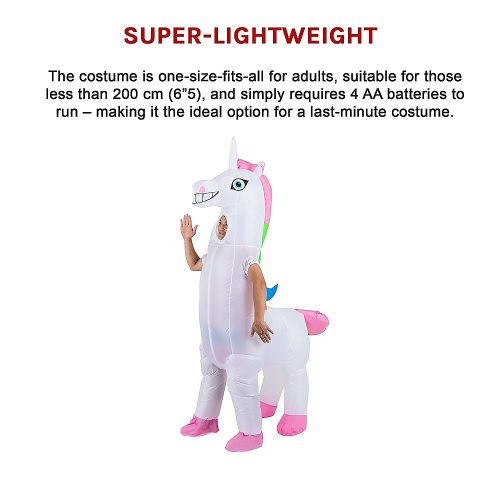 Fancy Dress Fan Inflatable Costume Suit – Unicorn