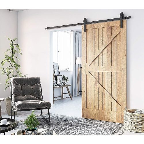 1.8m Sliding Barn Door Hardware Heavy Duty Sturdy Kit
