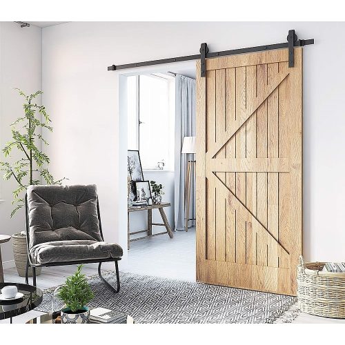 1.8m Sliding Barn Door Hardware Heavy Duty Sturdy Kit