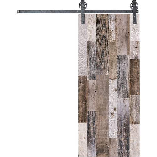 2M Big Spoke Wheel Sliding Barn Door Hardware