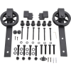 2M Big Spoke Wheel Sliding Barn Door Hardware