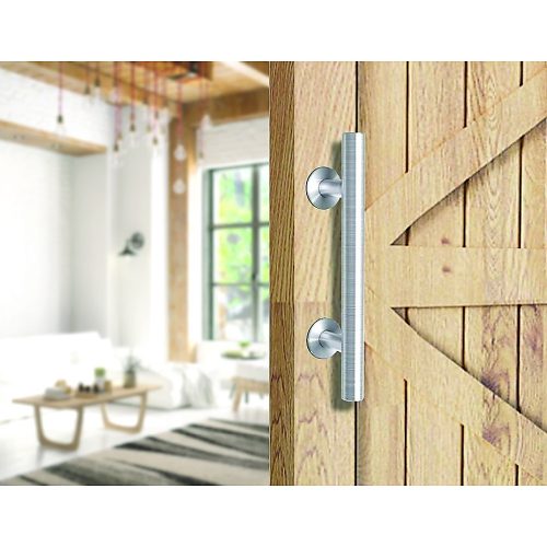 12″ Barn Door Handle Sliding Flush Pull Wood Door Gate Hardware Stainless Steel