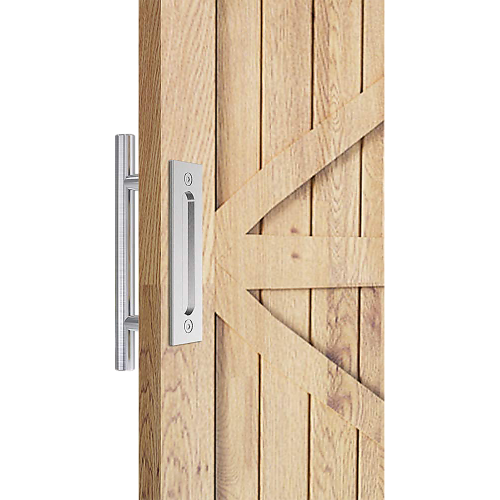 12″ Barn Door Handle Sliding Flush Pull Wood Door Gate Hardware Stainless Steel