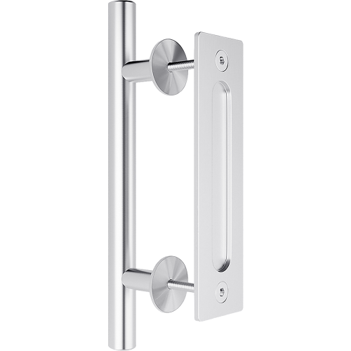 12″ Barn Door Handle Sliding Flush Pull Wood Door Gate Hardware Stainless Steel