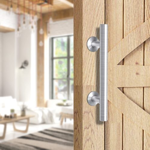 12″ Barn Door Handle Sliding Flush Pull Wood Door Gate Hardware Stainless Steel