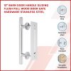 12″ Barn Door Handle Sliding Flush Pull Wood Door Gate Hardware Stainless Steel