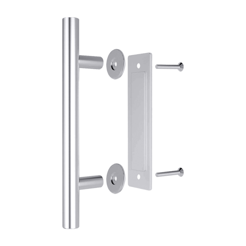 12″ Barn Door Handle Sliding Flush Pull Wood Door Gate Hardware Stainless Steel