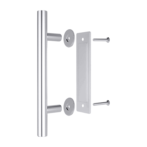 12″ Barn Door Handle Sliding Flush Pull Wood Door Gate Hardware Stainless Steel