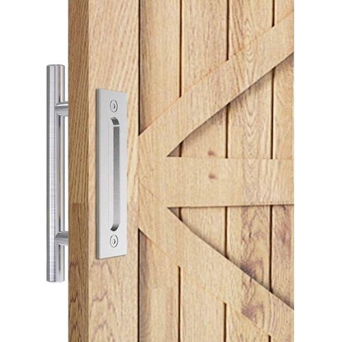 12″ Barn Door Handle Sliding Flush Pull Wood Door Gate Hardware Stainless Steel