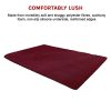 Floor Rugs Large Shaggy Rug Area Carpet Bedroom Living Room Mat – 230 x 200 cm, Burgundy
