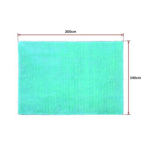 Floor Rugs Large Shaggy Rug Area Carpet Bedroom Living Room Mat – 200 x 140 cm, Turquoise