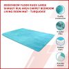 Floor Rugs Large Shaggy Rug Area Carpet Bedroom Living Room Mat – 200 x 140 cm, Turquoise