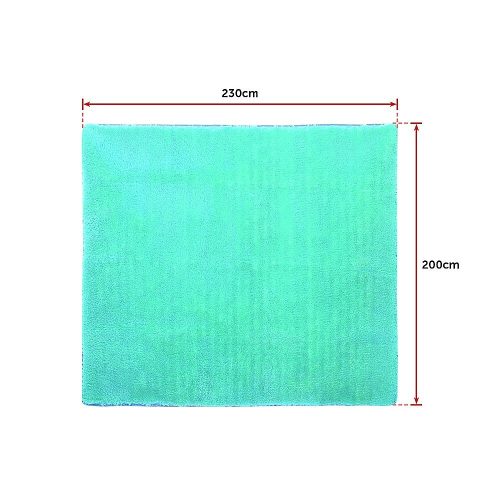 Floor Rugs Large Shaggy Rug Area Carpet Bedroom Living Room Mat – 230 x 200 cm, Turquoise