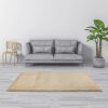 Floor Rugs Large Shaggy Rug Area Carpet Bedroom Living Room Mat – 200 x 140 cm, Beige