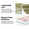 Floor Rugs Large Shaggy Rug Area Carpet Bedroom Living Room Mat – 230 x 160 cm, Beige
