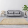 Floor Rugs Large Shaggy Rug Area Carpet Bedroom Living Room Mat – 230 x 160 cm, Beige