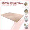 Floor Rugs Large Shaggy Rug Area Carpet Bedroom Living Room Mat – 230 x 160 cm, Beige