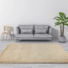 Floor Rugs Large Shaggy Rug Area Carpet Bedroom Living Room Mat – 230 x 200 cm, Beige