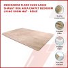 Floor Rugs Large Shaggy Rug Area Carpet Bedroom Living Room Mat – 230 x 200 cm, Beige