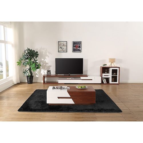 Floor Rugs Large Shaggy Rug Area Carpet Bedroom Living Room Mat – 200 x 140 cm, Black