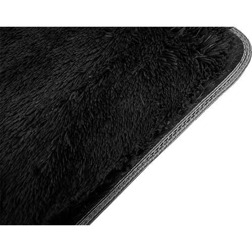 Floor Rugs Large Shaggy Rug Area Carpet Bedroom Living Room Mat – 200 x 140 cm, Black