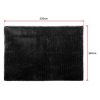 Floor Rugs Large Shaggy Rug Area Carpet Bedroom Living Room Mat – 230 x 160 cm, Black