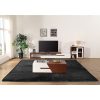 Floor Rugs Large Shaggy Rug Area Carpet Bedroom Living Room Mat – 230 x 200 cm, Black