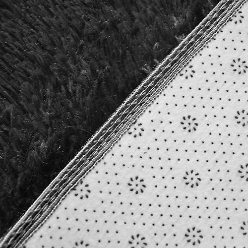 Floor Rugs Large Shaggy Rug Area Carpet Bedroom Living Room Mat – 230 x 200 cm, Black