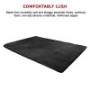 Floor Rugs Large Shaggy Rug Area Carpet Bedroom Living Room Mat – 230 x 200 cm, Black