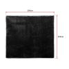 Floor Rugs Large Shaggy Rug Area Carpet Bedroom Living Room Mat – 230 x 200 cm, Black