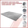 Floor Rugs Large Shaggy Rug Area Carpet Bedroom Living Room Mat – 230 x 160 cm, Grey