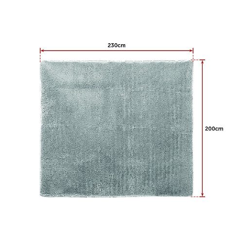 Floor Rugs Large Shaggy Rug Area Carpet Bedroom Living Room Mat – 230 x 200 cm, Grey