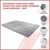 Floor Rugs Large Shaggy Rug Area Carpet Bedroom Living Room Mat – 230 x 200 cm, Grey