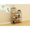 Indoor Outdoor Garden Plant Stand Planter Flower Pot Shelf Wooden Shelving – 9 Shelves