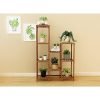 Indoor Outdoor Garden Plant Stand Planter Flower Pot Shelf Wooden Shelving – 9 Shelves