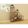 Indoor Outdoor Garden Plant Stand Planter Flower Pot Shelf Wooden Shelving – 12 Shelves