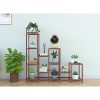 Indoor Outdoor Garden Plant Stand Planter Flower Pot Shelf Wooden Shelving – 12 Shelves