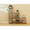 Indoor Outdoor Garden Plant Stand Planter Flower Pot Shelf Wooden Shelving – 12 Shelves