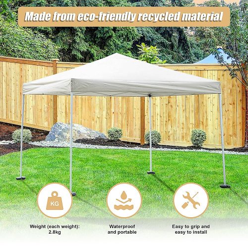 4pcs Outdoor Canopy Tent Leg Weights Anchor Stand Heavy Duty Gazebo Discs Base