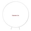 2M Wedding Hoop Round Circle Arch Backdrop Flower Display Stand Frame Background. – White